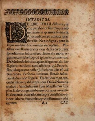 Diss. inaug. ... de iure tertii