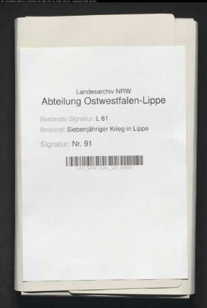 Fuhren und Fouragelieferungen im Jahre 1760 für die all. Armee