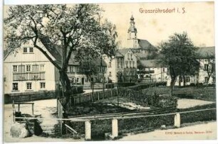 Großröhrsdorf. Blick auf den Ort