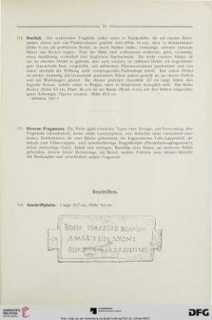 Inschriften (Nr. 716-740)