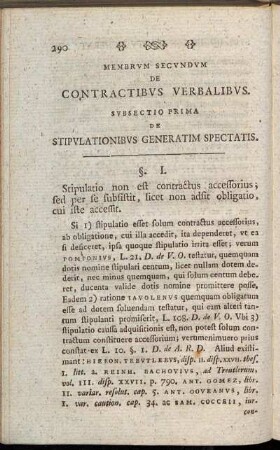 Membrvm Secvndvm De Contractibvs Verbalibvs