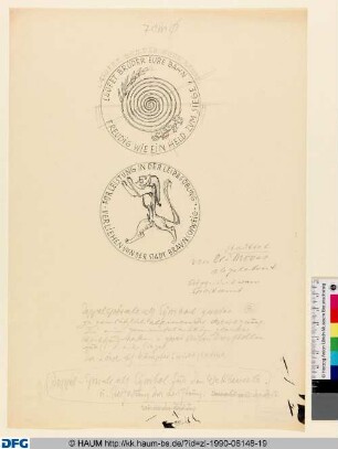 Entwurf für eine Sport-Medaille der Stadt Braunschweig