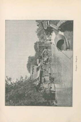Flodgade i Bangkok