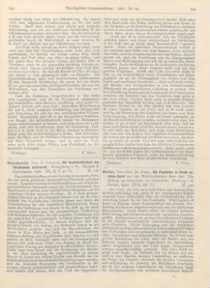 654-657 [Rezension] Walter, Franz, Die Propheten in ihrem sozialen Beruf und das Wirtschaftsleben ihrer Zeit. Ein Beitrag zur Geschichte der Sozialethik