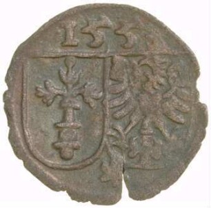 Münze, Pfennig, 1553