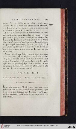 (Lettre CCI - CCX)