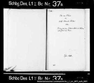 Teilung des sogenannten Molenwinkels zwischen Otto und Godert von Oheimb