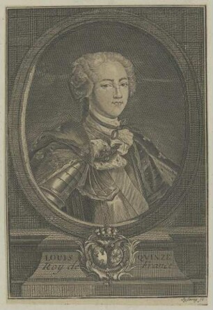 Bildnis des Ludovicus XV., König von Frankreich