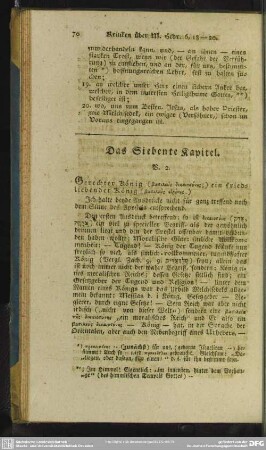 Das Siebente Kapitel