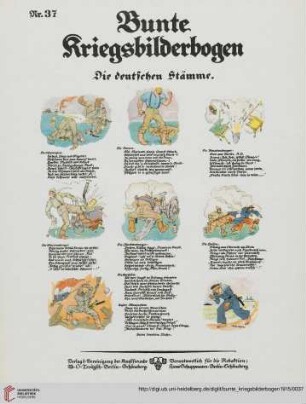 Nr. 37, Die deutschen Stämme