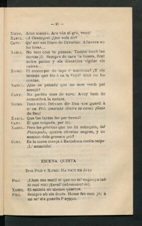 Escena quinta