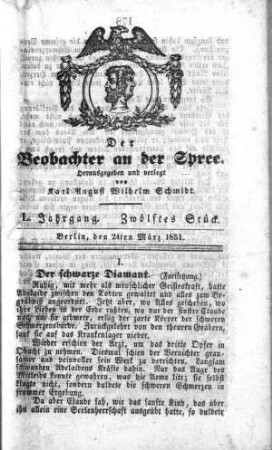 12. Stueck, 24. Maerz 1851