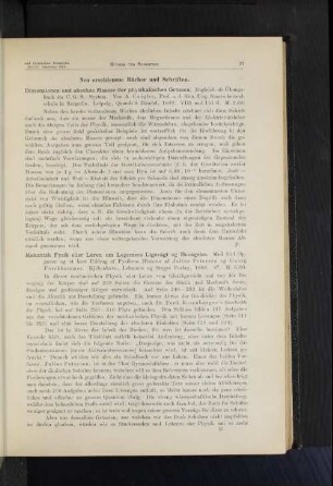 Neu erschienene Bücher und Schriften.