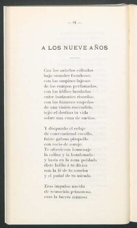 A los nueve años