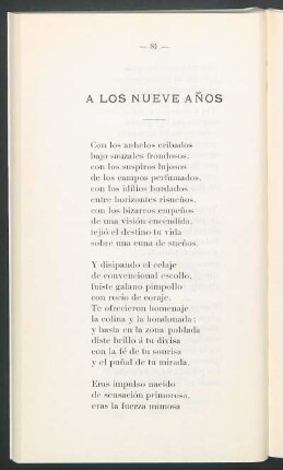 A los nueve años