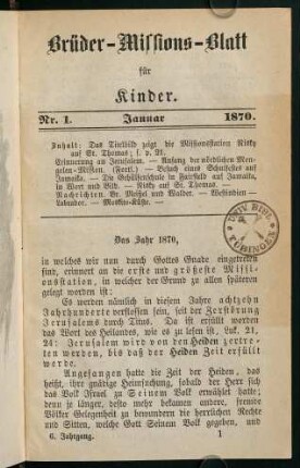 1-24, Januar 1870 (Nr. 1)