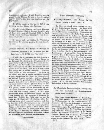 Neue deutsche Journale.
