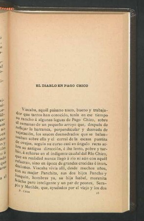 El diablo en Pago Chico