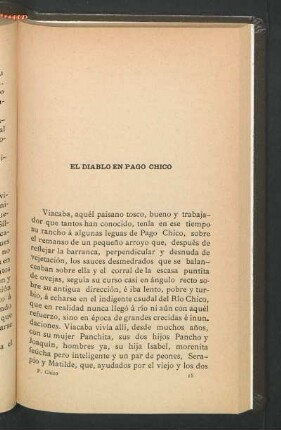 El diablo en Pago Chico