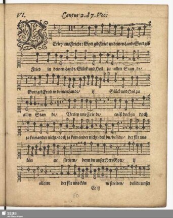 VI. Verley uns Friede.