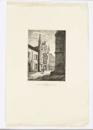 La Diana. Siège actuel de la Société Archéologique du Forez à Montbrison (Loire). Restaurée en 1866, aus: "L’Illustration nouvelle", Paris 1870–1871