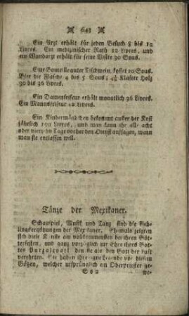 Tänze der Mexikaner.