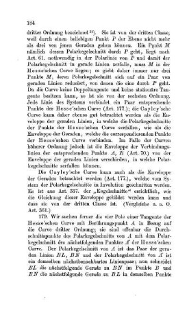 Die Polargerade eines Punktes der Hesse'schen Curve ist Tangente derselben im entsprechenden Punkte.