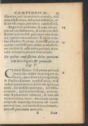 De quibus confessarius debet poenitentem interrogare, et quomodo. Cap. V.