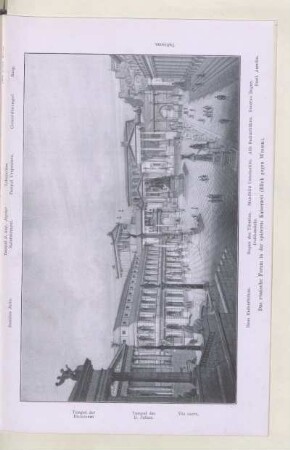 Das römische Forum in der späteren Kaiserzeit (Blick gegen Westen)