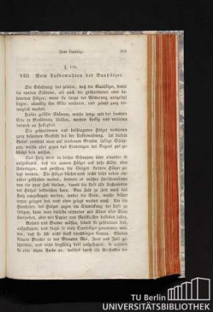 VIII. Vom Aufbewahren der Bauhölzer.
