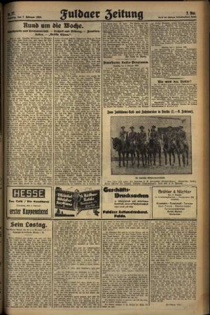 Zweite Ausgabe vom Sonntag, den 02. Februar 1930.