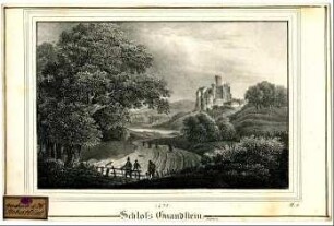 Schloss Gnandstein, Sachsen. 1835.