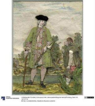 Kulissenschnitt: Jahreszeitenallegorie Herbst/Frühling