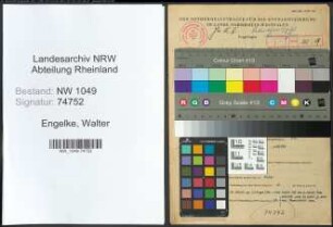Entnazifizierung Walter Engelke , geb. 31.03.1903 (Konstrukteur)