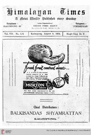 No. LII (08 August 1954)