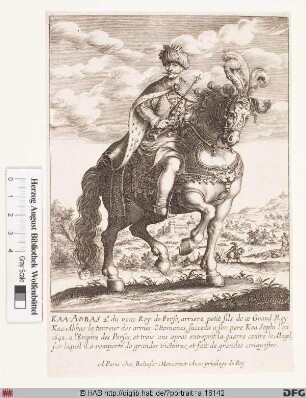 Bildnis Abbas II., Schah von Persien (reg. 1642-67)