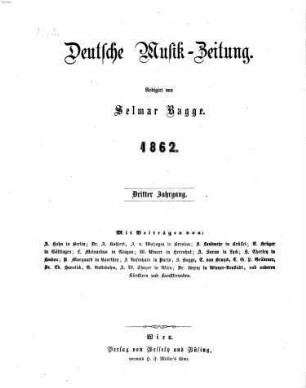 Deutsche Musik-Zeitung. 3, 3. 1862