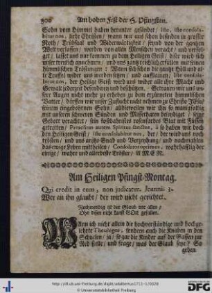 Am Heiligen Pfingst-Montag.