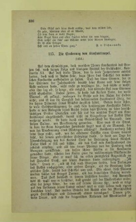115. Die Eroberung von Konstantinopel