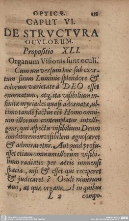 Caput VI. De Structura Oculorum.