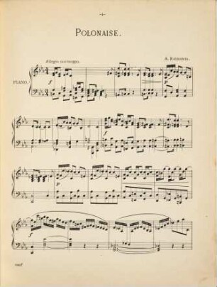 Album : favorite pianoforte pieces, Vol. 6. Polonaise (C min.). Barcarolle (G maj.). Allegro appassionato. Mélodie. Ondine