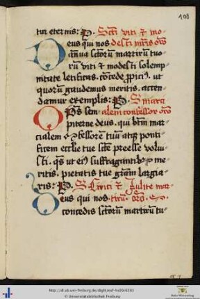 [100r] S. Marcialem confessor.