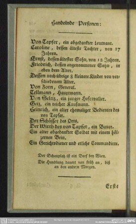 Handelnde Personen