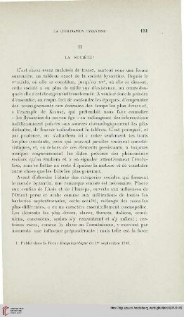 II. La société