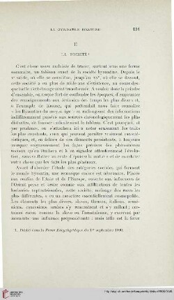 II. La société
