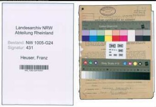 Entnazifizierung Franz Heuser , geb. 27.02.1891 (Direktor)