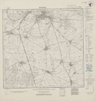4044 (alte Nr.: 2246) Jüterbog, Meßtischblatt (4cm - Karte)