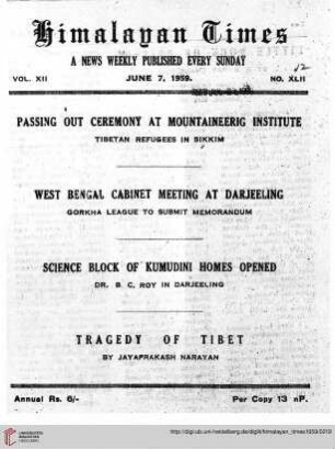 No. XLII (07 June 1959)