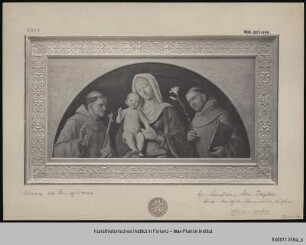 Maria mit Kind, dem Heiligen Franziskus und dem Heiligen Antonius aus Padua