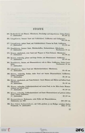 Stoffe (Nr. 275-313)